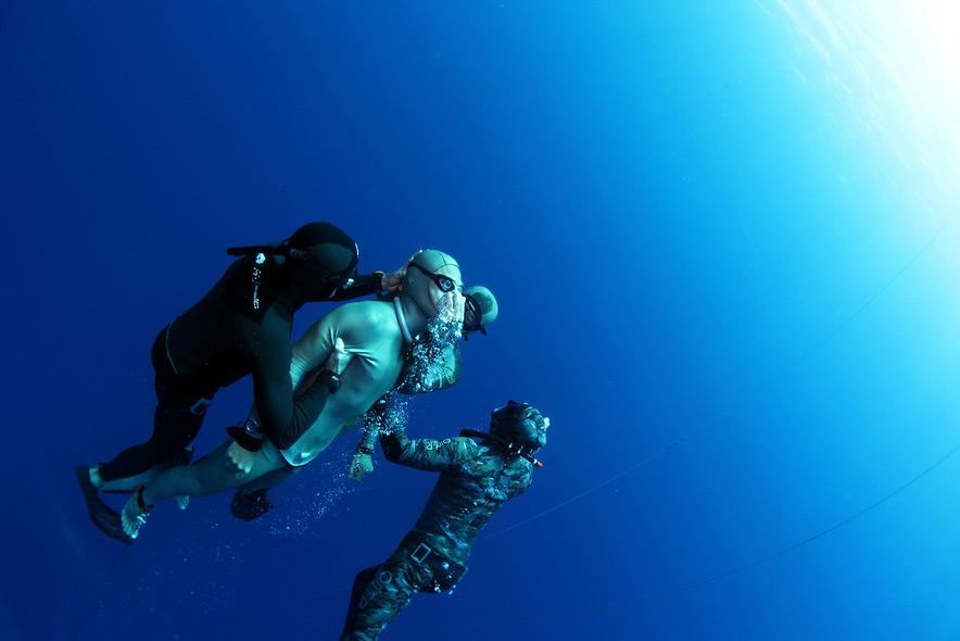 Robert Lee as primary rescue freediver